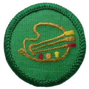 Vintage 1964 Girl Scouts Badge - Round 1.5”